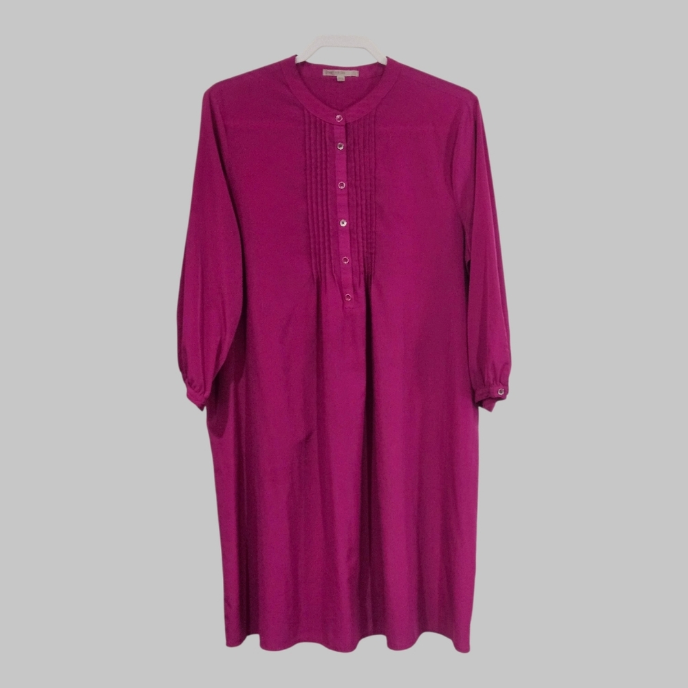 GAP Fuchsia Button Front Shirt Style Casual Dress Women's XL